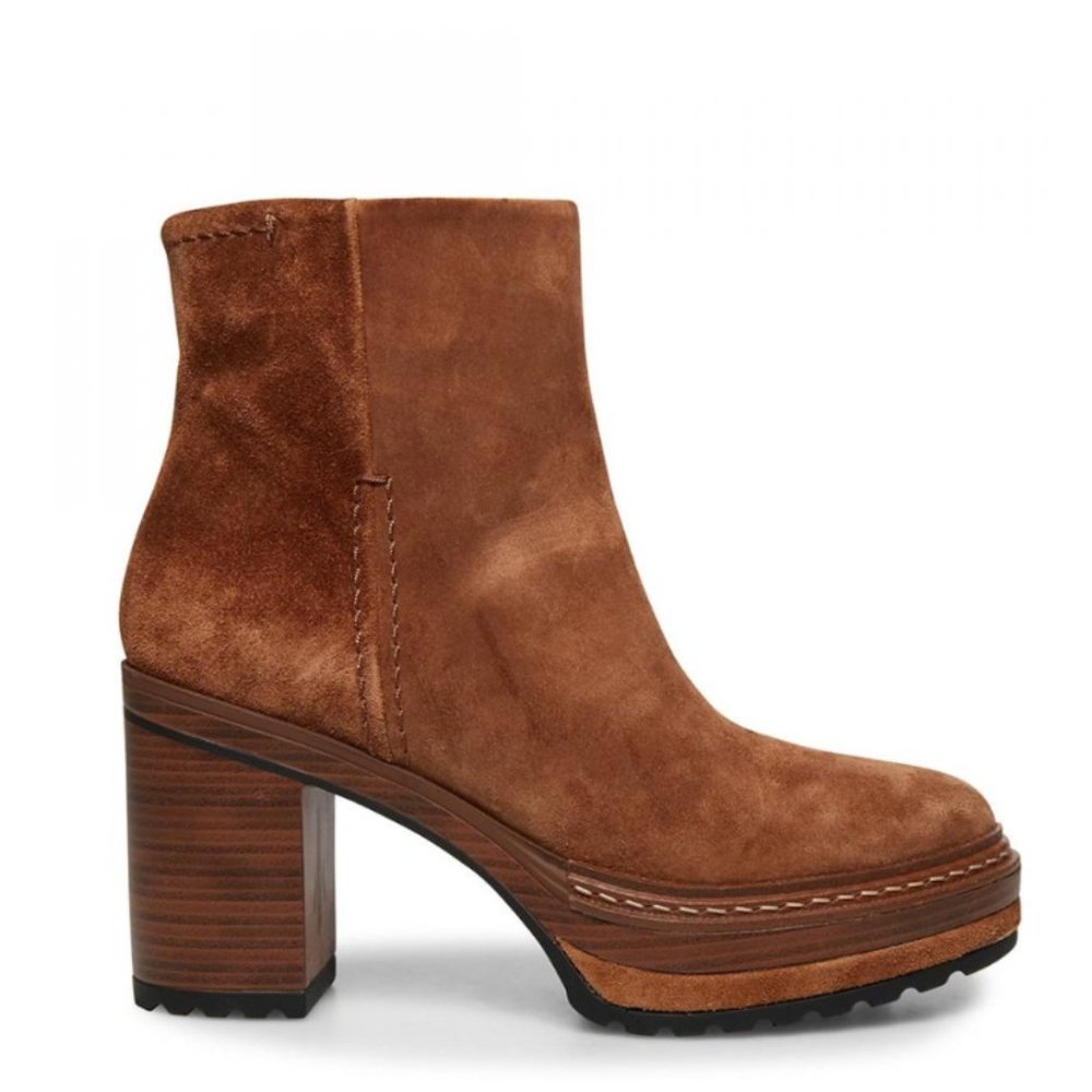 Steve Madden Shaniya Brown Suede Bootie